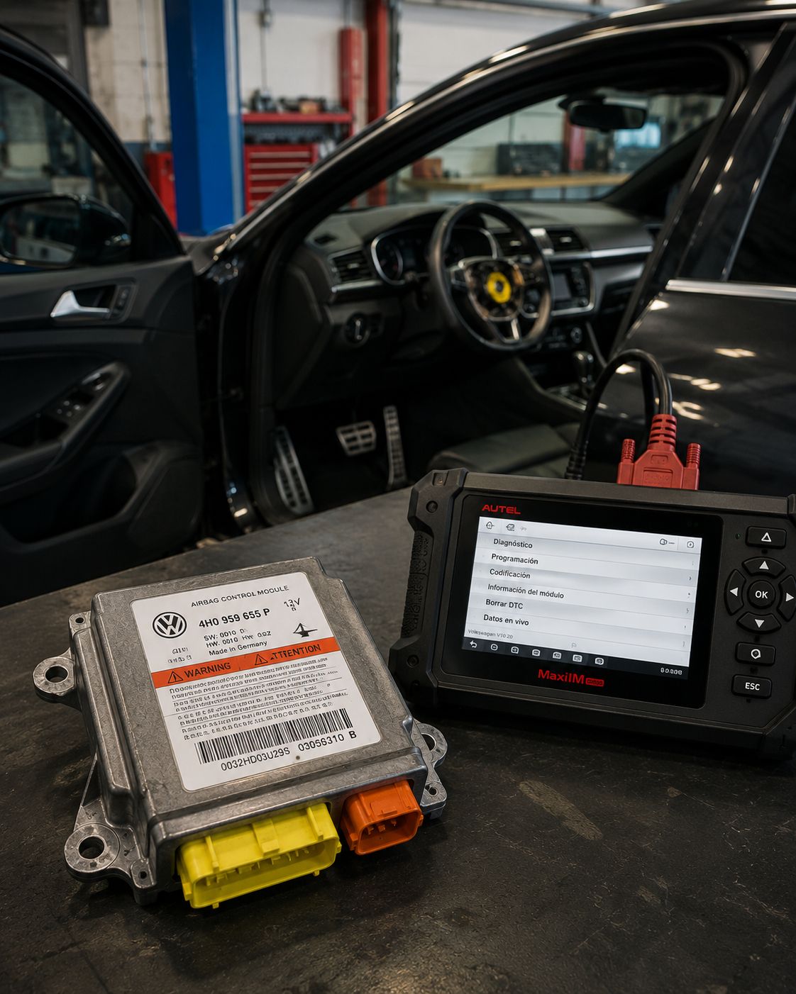 Reparación de módulo de airbag
